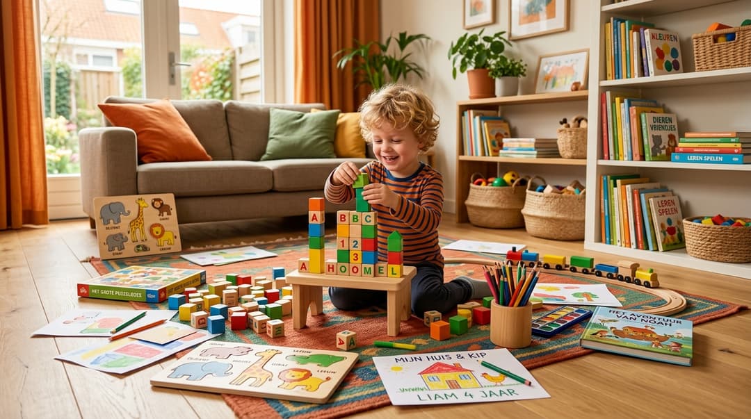 spelend leren thuis 4 jaar activiteiten - tips voor ouders | DotasToys 15 activiteiten om je 4-jarige thuis spelenderwijs te leren - spelend leren thuis 4 jaar activiteiten