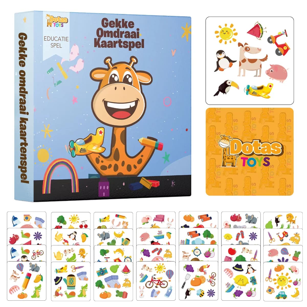 Gekke Omdraai Kaartspel - Spel 4-99 jaar | 2–5 Spelers