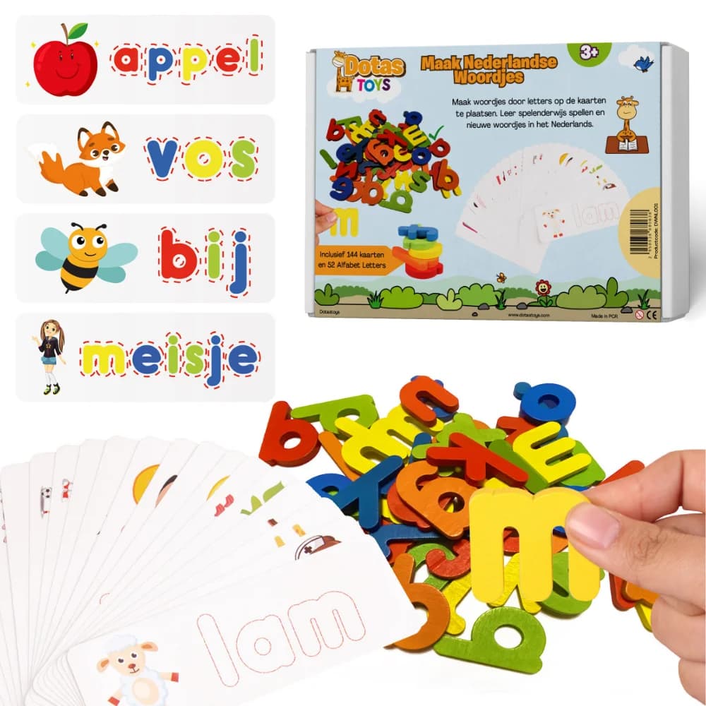 Nederlandse Woordjes Leren voor Kleuters 2.0 | Letters & Kaarten