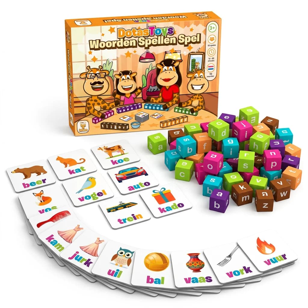 DotasToys Woorden Spellen Spel 2.0 - 4-99 jaar | 1–6 Spelers