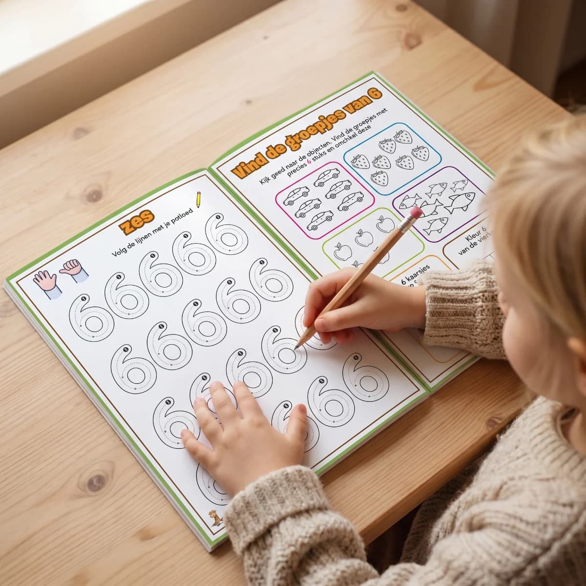 Voor kinderen van 3 tot 6 jaar Schrijfbundel voor Kleuters - 180 pagina's | Leren schrijven & cijfers & vormen — Voor kinderen van 3 tot 6 jaar